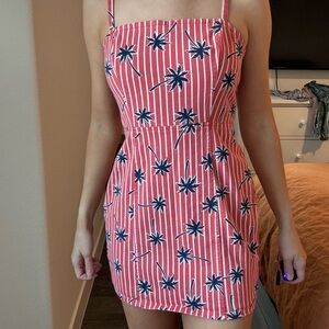 Forever 21 Red and Blue Striped Dress